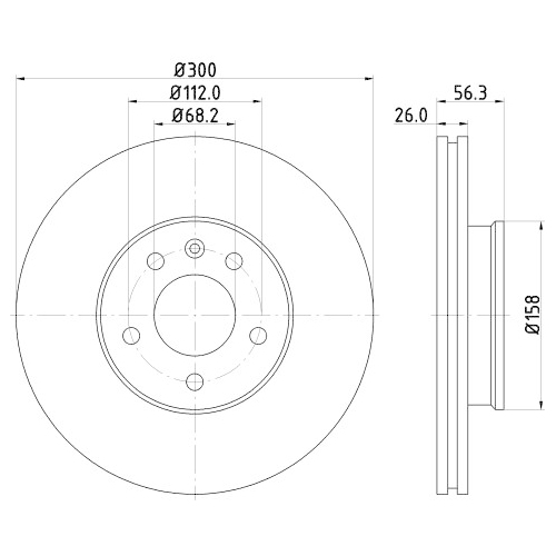 HELLA PAGID Bremsscheibe PRO High Carbon