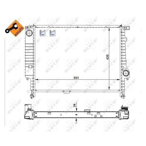 NRF Kühler, Motorkühlung EASY FIT