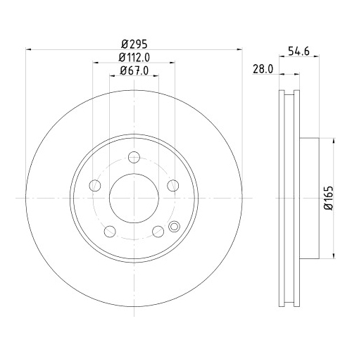 HELLA PAGID Bremsscheibe PRO High Carbon