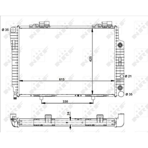 NRF Kühler, Motorkühlung EASY FIT