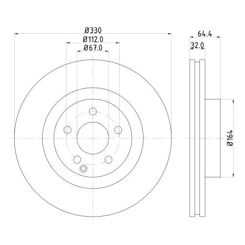 HELLA PAGID Bremsscheibe PRO High Carbon