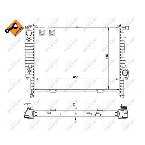 NRF Kühler, Motorkühlung EASY FIT