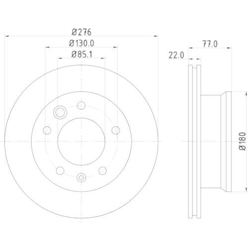 HELLA PAGID Bremsscheibe PRO High Carbon