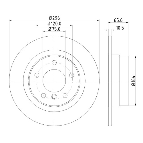 HELLA PAGID Bremsscheibe PRO High Carbon