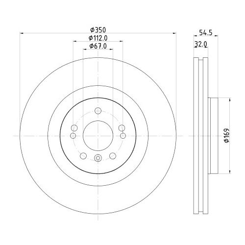 HELLA PAGID Bremsscheibe PRO High Carbon