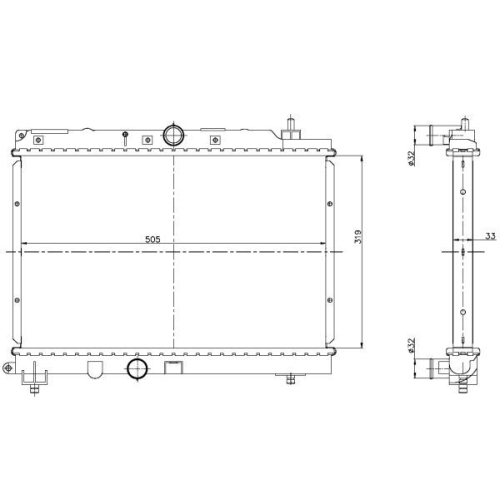 NRF Kühler, Motorkühlung EASY FIT