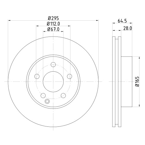 HELLA PAGID Bremsscheibe PRO High Carbon