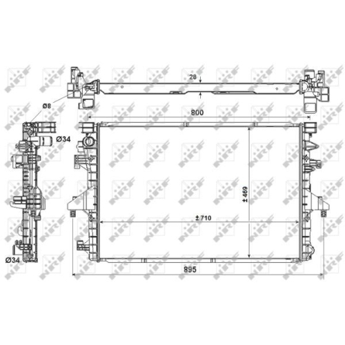 NRF Kühler, Motorkühlung EASY FIT