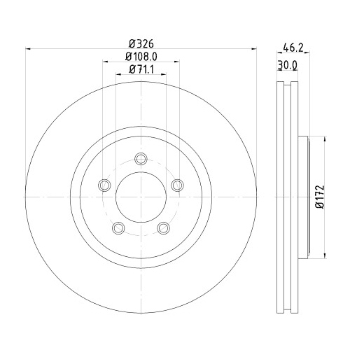 HELLA PAGID Bremsscheibe PRO High Carbon