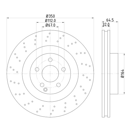 HELLA PAGID Bremsscheibe PRO High Carbon