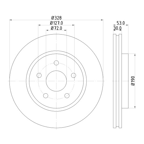 HELLA PAGID Bremsscheibe PRO High Carbon