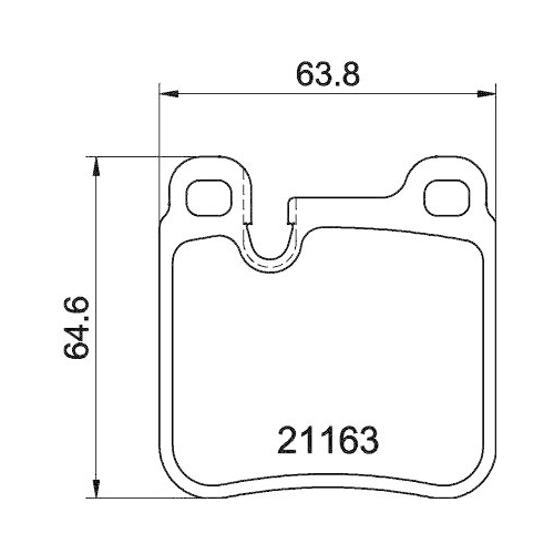 HELLA Bremsbelagsatz, Scheibenbremse