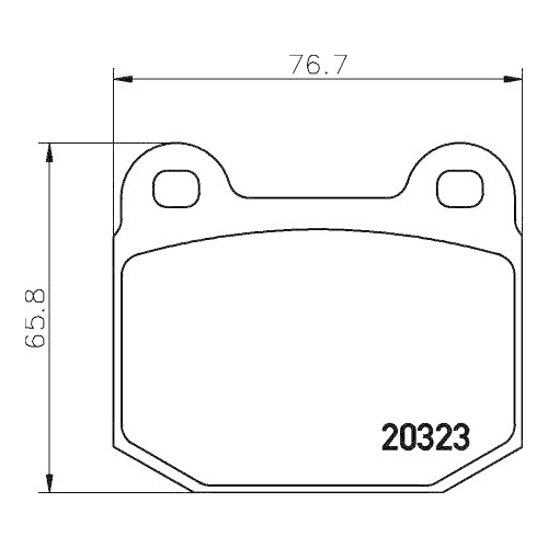 HELLA Bremsbelagsatz, Scheibenbremse
