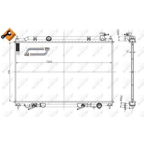 NRF Kühler, Motorkühlung EASY FIT