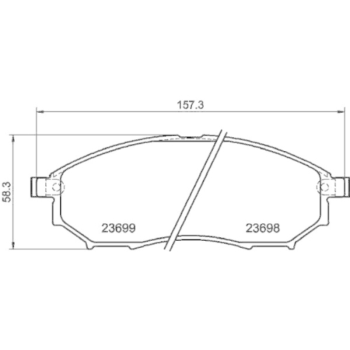 HELLA Bremsbelagsatz, Scheibenbremse