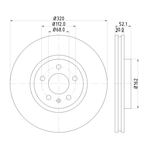 HELLA PAGID Bremsscheibe PRO High Carbon