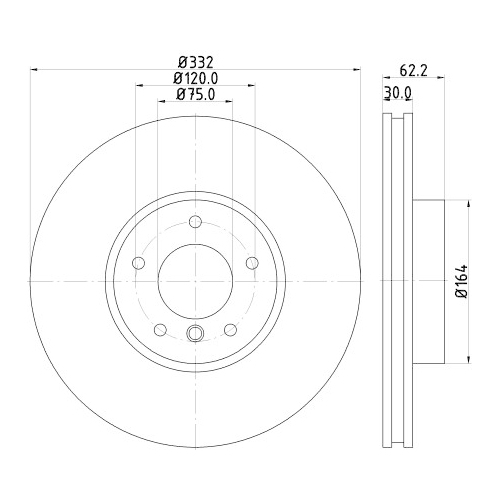 HELLA PAGID Bremsscheibe PRO High Carbon