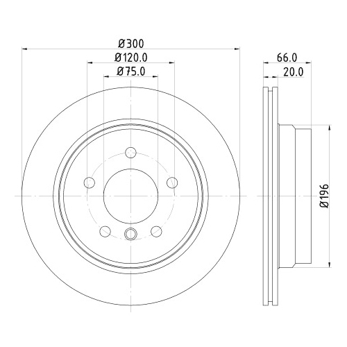 HELLA PAGID Bremsscheibe PRO High Carbon