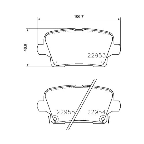 HELLA Bremsbelagsatz, Scheibenbremse