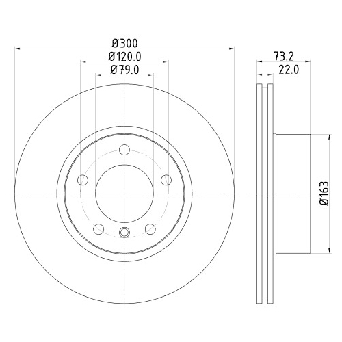 HELLA PAGID Bremsscheibe PRO High Carbon