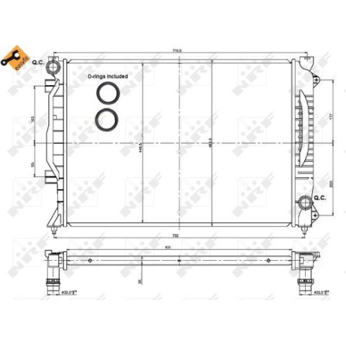 NRF Kühler, Motorkühlung EASY FIT