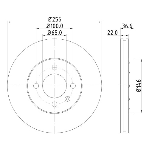 HELLA PAGID Bremsscheibe PRO High Carbon