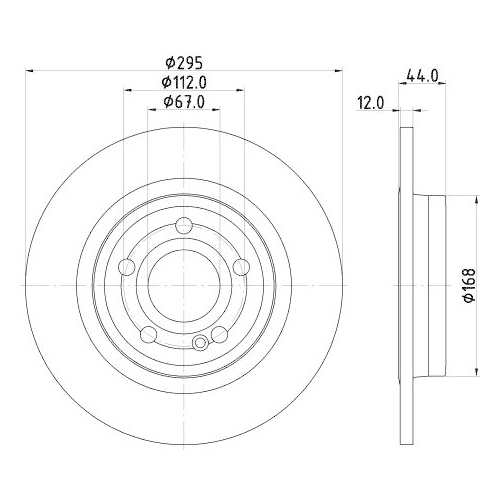 HELLA Bremsscheibe PRO