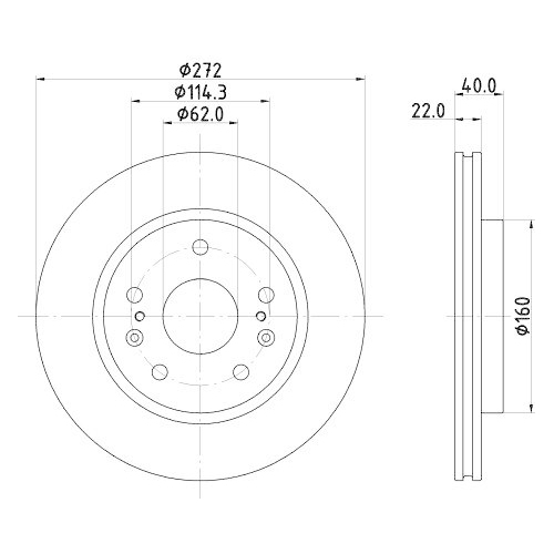 HELLA Bremsscheibe PRO