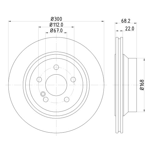 HELLA PAGID Bremsscheibe PRO High Carbon