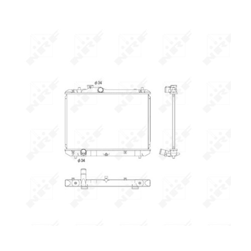 NRF Kühler, Motorkühlung EASY FIT