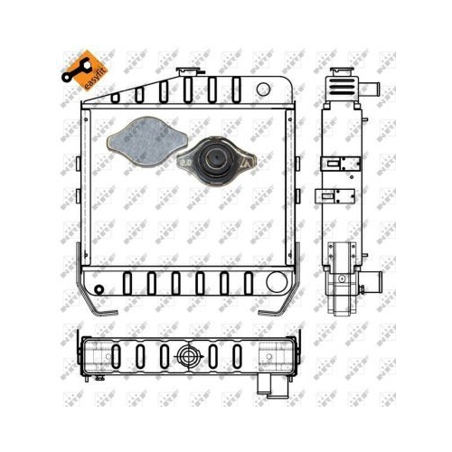 NRF Kühler, Motorkühlung EASY FIT