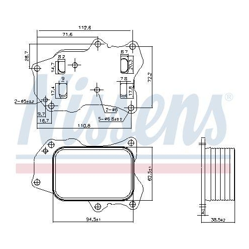 NISSENS Ölkühler, Motoröl