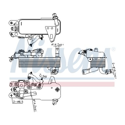 NISSENS Ölkühler, Automatikgetriebe