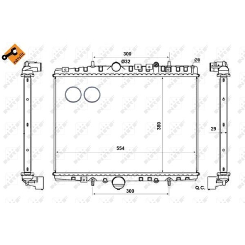 NRF Kühler, Motorkühlung EASY FIT