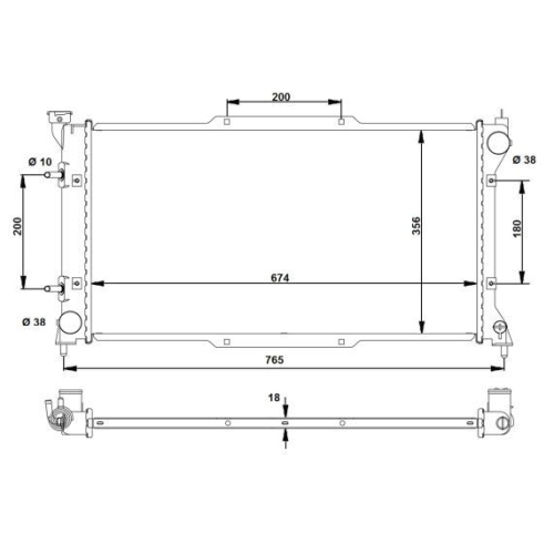 NRF Kühler, Motorkühlung EASY FIT