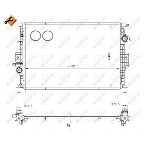 NRF Kühler, Motorkühlung EASY FIT