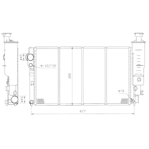 NRF Kühler, Motorkühlung EASY FIT