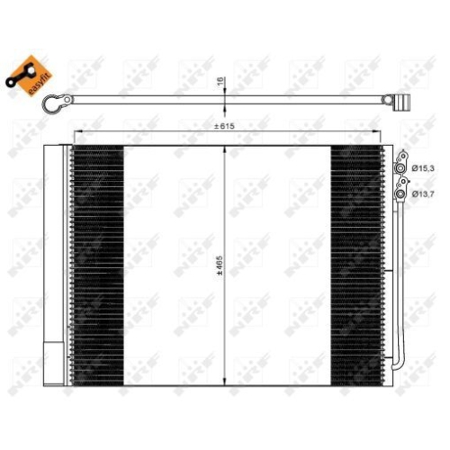 NRF Kondensator, Klimaanlage EASY FIT