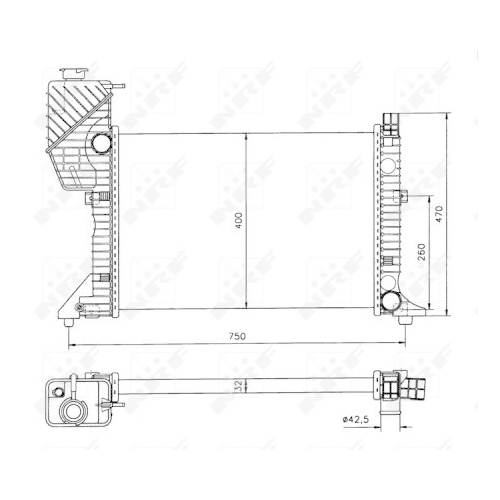 NRF Kühler, Motorkühlung EASY FIT