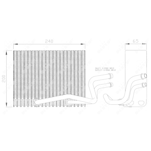 NRF Verdampfer, Klimaanlage EASY FIT