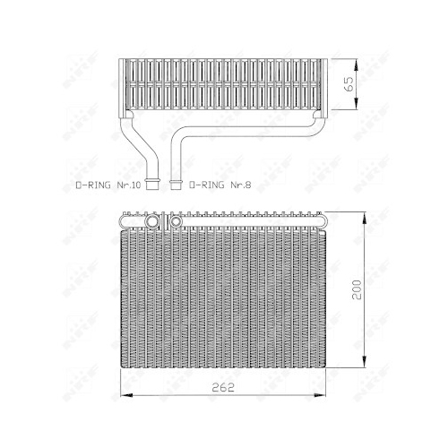 NRF Verdampfer, Klimaanlage EASY FIT