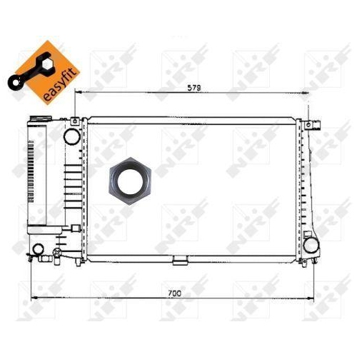 NRF Kühler, Motorkühlung EASY FIT