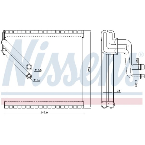 NISSENS Verdampfer, Klimaanlage