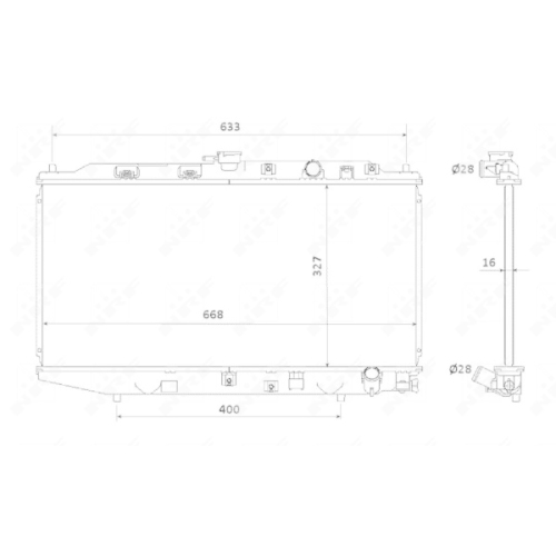 NRF Kühler, Motorkühlung EASY FIT