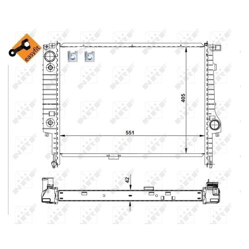 NRF Kühler, Motorkühlung EASY FIT