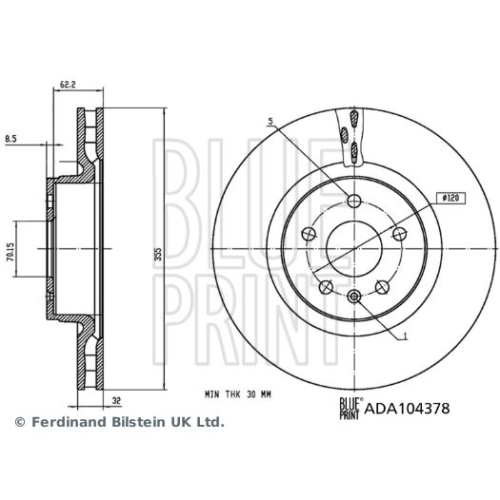 BLUE PRINT Bremsscheibe