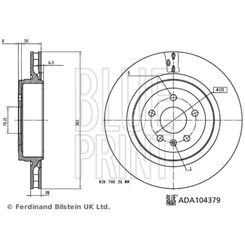 BLUE PRINT Bremsscheibe