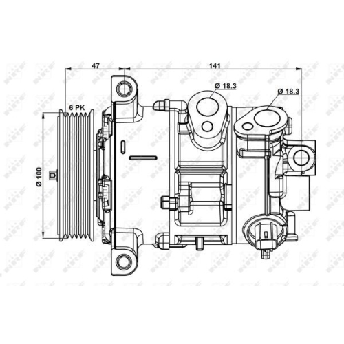 NRF Kompressor, Klimaanlage EASY FIT