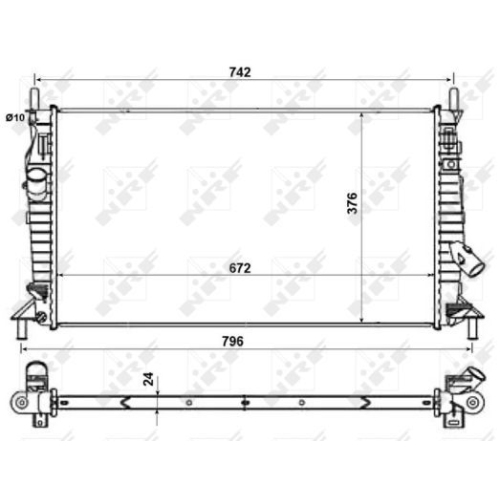 NRF Kühler, Motorkühlung EASY FIT