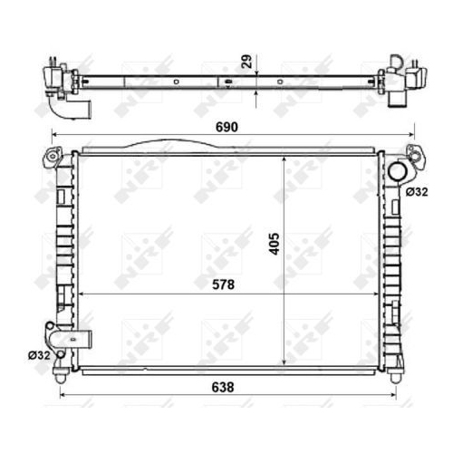 NRF Kühler, Motorkühlung EASY FIT